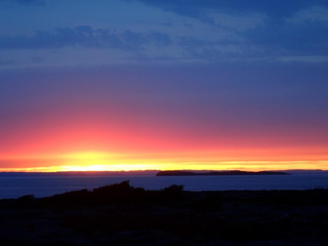 sunset over south Norway