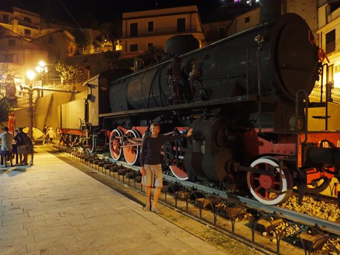 Shortest railway in Calabria. At Bova.