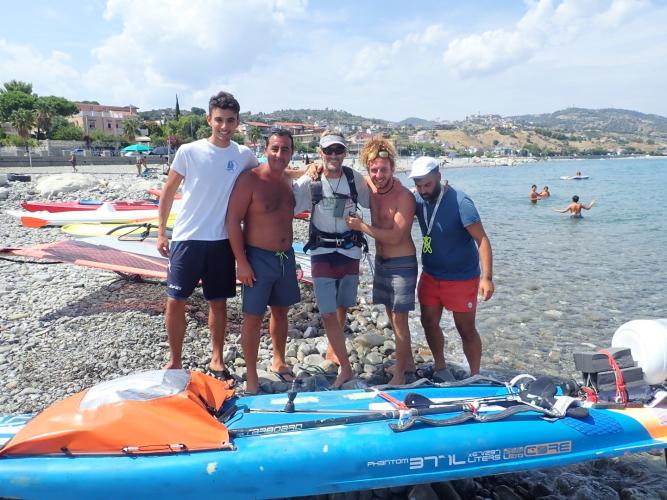 with Rocco and amici dalla Circolo Vela Capo Spulico