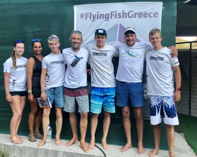 Talk over, the relieve visible! Nah! The #flyingfishgreece recruits were a very nice audience. A pleasure to chat with you :) — in Vasiliki