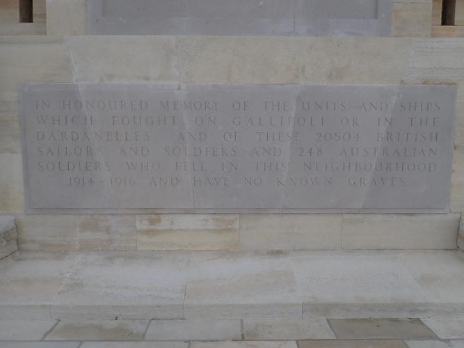 inscription on memorial
