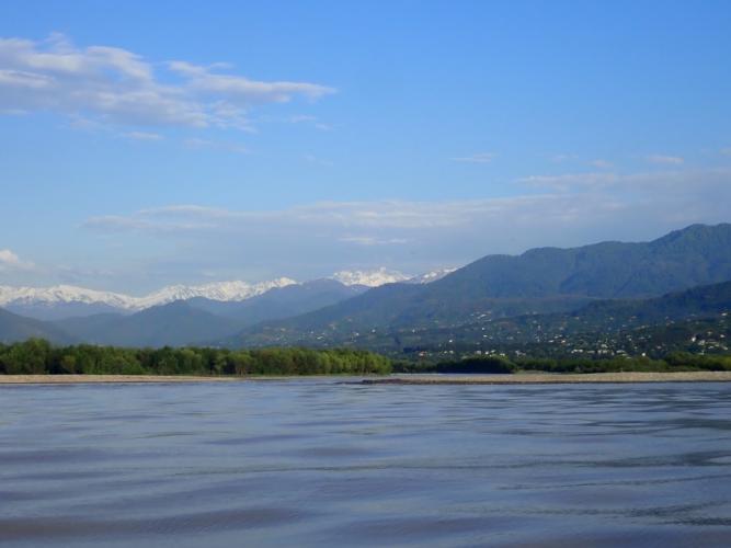River delta, approach to Batumi
